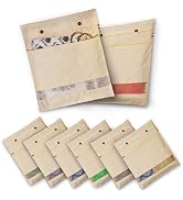 SOLSTICE Hanging Cotton Saree Covers/Bags of 30 x 18 (Inches) For Clothes Storage, Wardrobe Organizer (Hangers Are NOT Included) (Single Pocket - Pack of 6)
