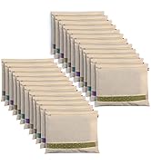 SOLSTICE Hanging Cotton Saree Covers/Bags of 30 x 18 (Inches) For Clothes Storage, Wardrobe Organizer (Hangers Are NOT Included) (Single Pocket - Pack of 6)