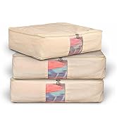 SOLSTICE Hanging Cotton Saree Covers/Bags of 30 x 18 (Inches) For Clothes Storage, Wardrobe Organizer (Hangers Are NOT Included) (Single Pocket - Pack of 6)