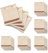 SOLSTICE Hanging Cotton Saree Covers/Bags of 30 x 18 (Inches) For Clothes Storage, Wardrobe Organizer (Hangers Are NOT Included) (Single Pocket - Pack of 6)