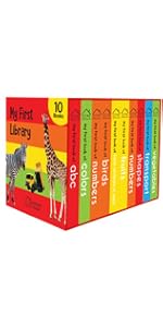 My First Learning Library Boxset For Kids (20 Board Books) | Ages 0–3 Years | Early Learning | Picture Book | Gift Set For Babies & Toddlers | Latest Edition | Abc | Numbers | Fruits | Animals & More