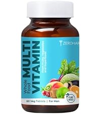 ZEROHARM Iron, Zinc, Folic Acid & Vitamin B12 Tablets | Curry Leaves, Guava, Acerola Cherry | Boosts Hemoglobin Levels | Antioxidant & Immunity Support | Iron Supplement for Men, Women | 60 Tablets