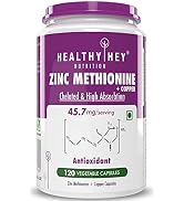 HealthyHey Nutrition Magnesium Glycinate Supplement High Absorption for Sleep, Cramps, & Nerves Health - 120 Vegetable Capsules
