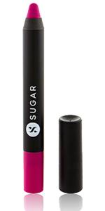 SUGAR Cosmetics Matte As Hell Crayon Lipstick for Indian Skin | Long Lasting Matte Lipstick | Smudge Proof Lip Crayon with Sharpener | 12Hr Wear | 2.8gm - 04 Holly Golightly