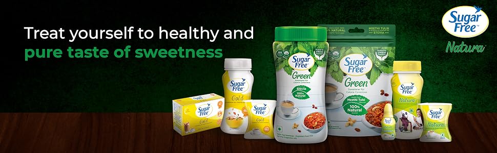 Sugar Free Natura, Drops 10ml | Equivalent to Sweetness from 1Kg Sugar | 100% Safe| Scientifically Proven & Tested|Sweet like Sugar but with zero calories|