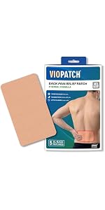 Viopatch Back Pain Relief Patch XL - Pack of 5 Extra Large Patches | Instant & Long Lasting Relief from Lower or Upper Back Pain | Natural | No Side Effects