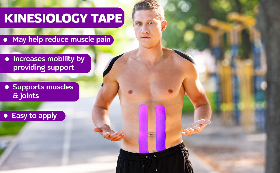Boldfit Kinesiology Tape for Physiotherapy Kinesio Tape for Sports Injury Pain Relief Muscle Tape for Shoulder, Wings, Arms, Ankle K Taping Waterproof Athletic Tape for Pain Support -2 Inch Beige