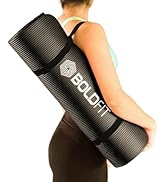 Boldfit Yoga Belt for Women and Men - Yoga Strap for Stretching with Extra Safe Adjustable D-Ring Buckle - Durable and Comfy Texture - Perfect for Your Yoga Session - 6 Feet, Purple