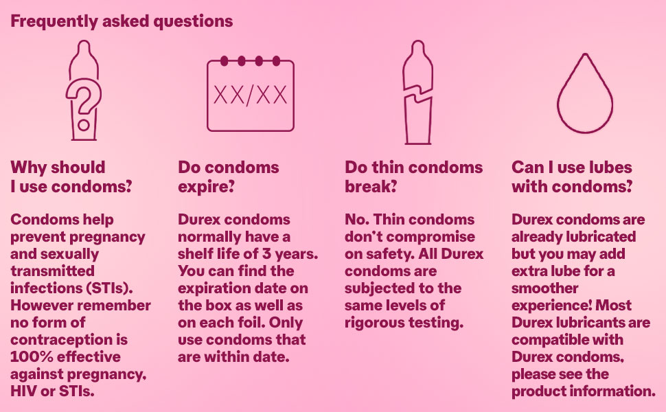 Durex Extra thin Bubblegum Flavoured Condoms For Men- 10s