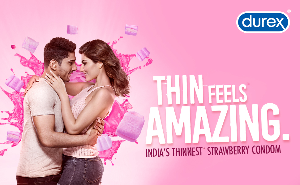 Durex Extra thin Bubblegum Flavoured Condoms For Men- 10s
