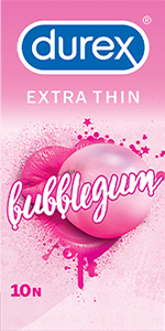 Durex Extra thin Bubblegum Flavoured Condoms For Men- 10s