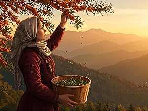 Wellwith (Ayuzera) Sea Buckthorn Raw Leaves Tea | Himalayan Herbal Leaf Tea | Good for Skin, Immunity & Detox | Pure & Natural | 50g (Pack of 1)