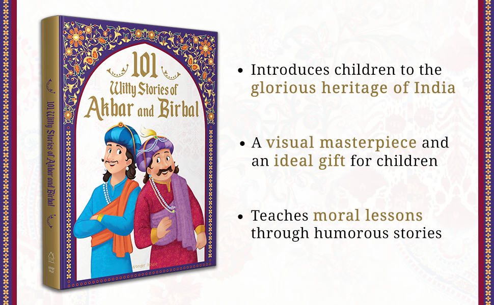 Wonder House Books 101 Witty Stories of Akbar and Birbal for Kids Hardcover