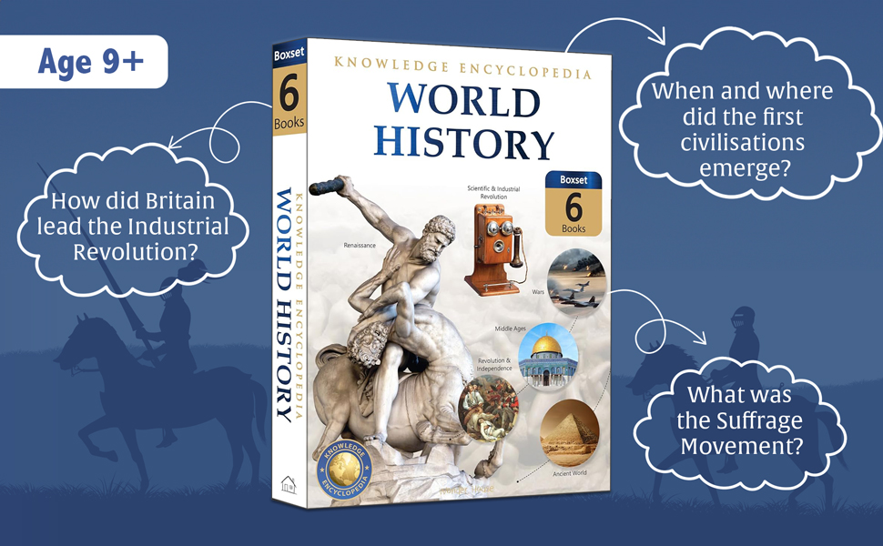 World History - Collection of 6 Books : Knowledge Encyclopedia For Children (Box Set)