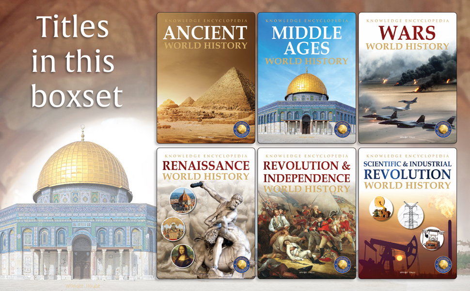 World History - Collection of 6 Books : Knowledge Encyclopedia For Children (Box Set)