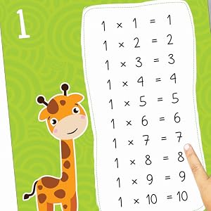 My First Padded Board Book Of Times Table For Kids | Age 6 - 8 Years | Multiplication Tables 1 To 20 | Illustrated Math Learning | Enhance Visual Thinking | Numbers & Arithmetic | Latest Edition