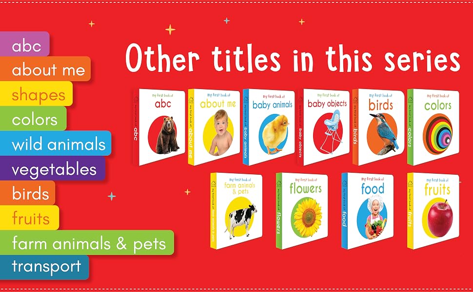 My First Book Of Numbers | First Number Board Book For Babies, Toddlers & Preschoolers | Early Counting Book With Bright Pictures | Learn Numbers 1-10 | For Kids Ages 0-3 Years