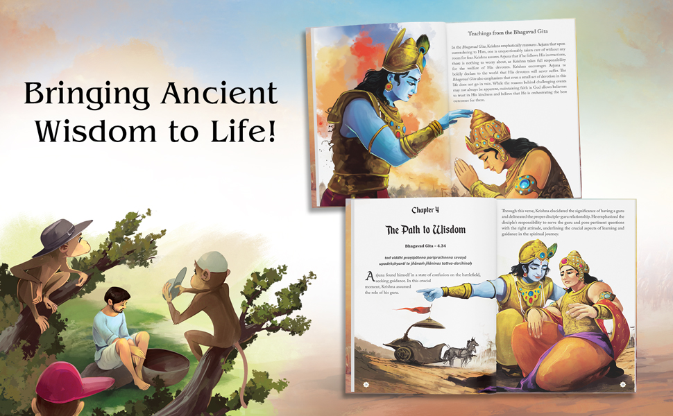 Illustrated Bhagavad Gita for Children: Timeless Teachings of Wisdom and Virtue by Shubha Vilas