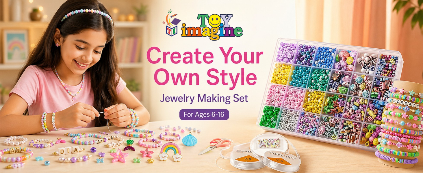 Toy Imagine DIY Bracelet Making Kit for Girls