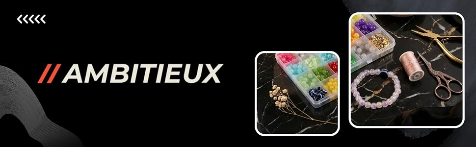 Ambitieux Children Jewelry Making Craft Bracelet Kits set for Kids - DIY 24 Compartment Box, 400+ Colorful Beads, Ear Hangings, Lobster Locks & Rings , 8 Pcs of Charms With Accessories - Birthday Gift for Girls 4 5 6 7 Years Packed in a sturdy corrugated 