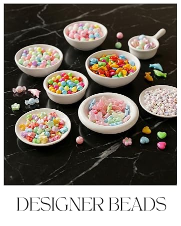 Ambitieux Children Jewelry Making Craft Bracelet Kits set for Kids - DIY 24 Compartment Box, 400+ Colorful Beads, Ear Hangings, Lobster Locks & Rings , 8 Pcs of Charms With Accessories - Birthday Gift for Girls 4 5 6 7 Years Packed in a sturdy corrugated 