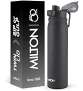 MILTON Copper Charge 1000 Bottle, 850ml, 100% Pure Copper, BPA Free Water Bottle, Leak Proof, Office Bottle, Boosts Immunity, Supports Digestive & Liver Health, Ayurveda Inspired