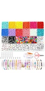 SANNIDHI® 6000pcs Clay Bead Bracelet Making Kit, 24-Color