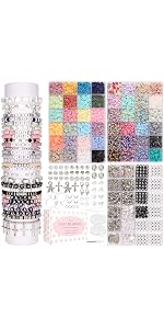 SANNIDHI® 6000pcs Clay Bead Bracelet Making Kit, 24-Color
