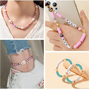 SANNIDHI® 6000pcs Clay Bead Bracelet Making Kit, 24-Color