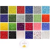 Ambitieux DIY Bracelet Making Kit for Girls – 30 Types of 600+ pcs of Crackle, Jelly & Pearl Beads golden ring in 2 Boxes with Charms, Hooks, 2 Elastic Threads & Cutter – Craft Kit for Kids Age 7-12 Return Gift Idea