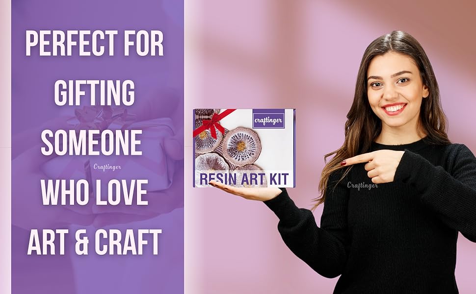 Craftinger DIY 85 Pcs Pro Resin Art Kit with 200 Gm Resin and Coasters Alphabet Keychain Earring Making Kit with Pigment Glitter Mica and More, Multicolour