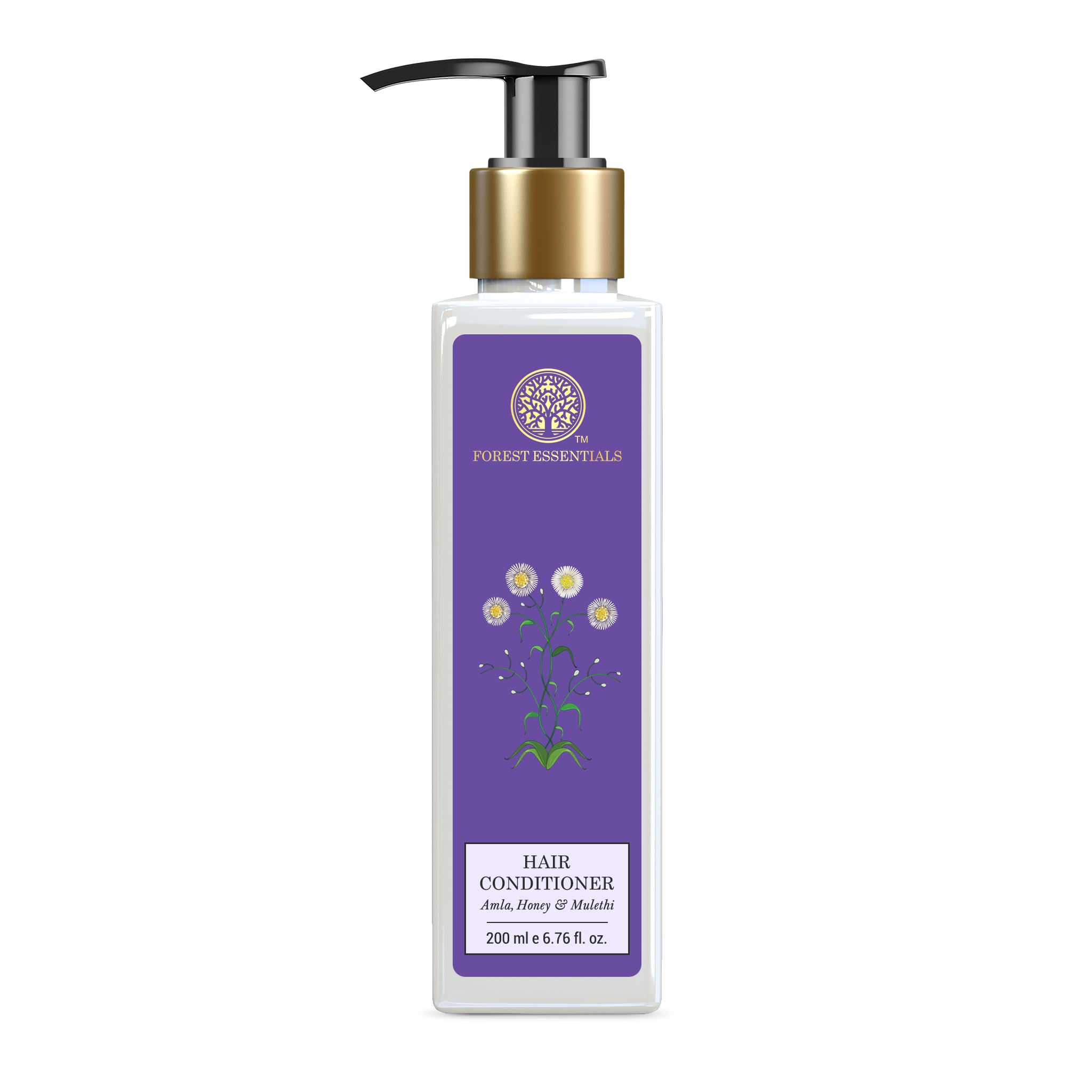 Forest Essentials Hair Conditioner Amla, Honey & Mulethi | Ayurvedic Hair Conditioner Enriched with Raw Organic Honey, Bhringraj, Amla, Henna and Virgin Coconut Oil | Nourishing Natural Conditioner For Smooth and Shiny Hair| For Women & Men | SLS/