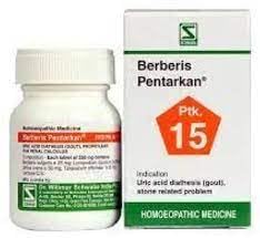 Dr.Willmar Schwabe Berberis Pentarkan tablets pack of 2 packaging