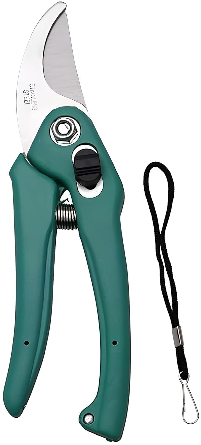 Bypass garden pruner cutter with high carbon steel blade