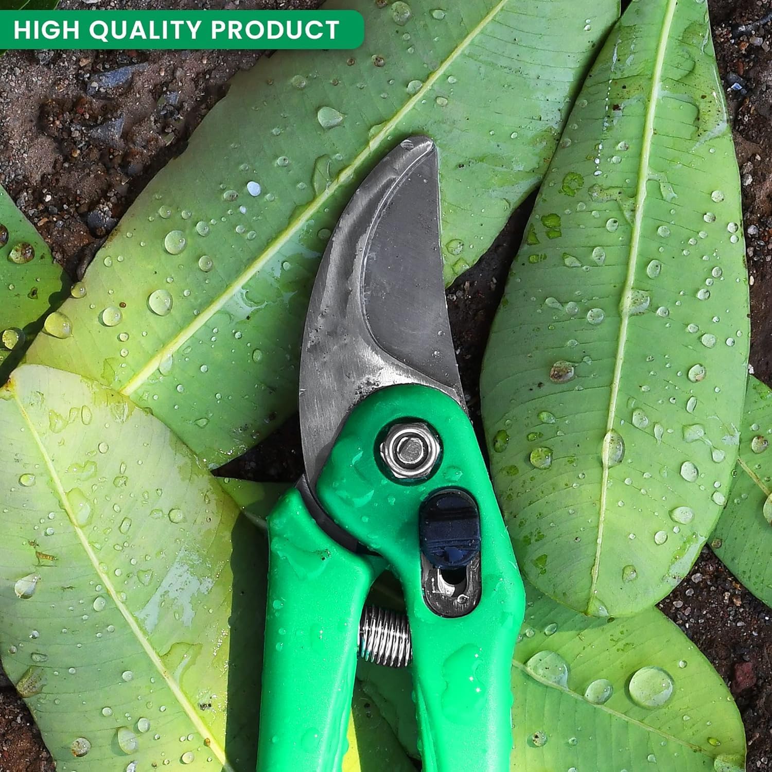 RERANT Hand Pruner Cutter - 1 Pc, Heavy Duty Gardening Tools Grass Cutter, Plant Cutter for Home Garden, Wood Branch Trimmer, Garden Tools Grass Cutting Accessories (Steel Blades, Assorted) – view 3