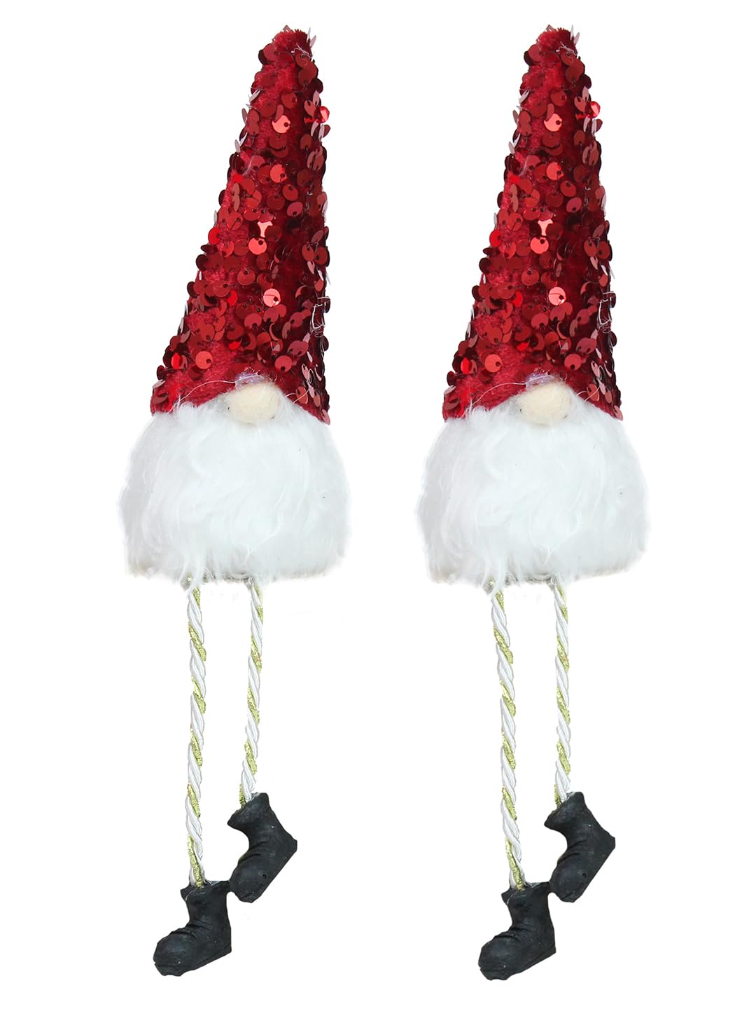 TIED RIBBONS Set of 2 Christmas Decorations Items for Home Santa Claus Led Lights Snowman for Tree Wall Door Hanging Dining Table Indoor Outdoor Ornaments Xmas Showpiece Gifts – view 3