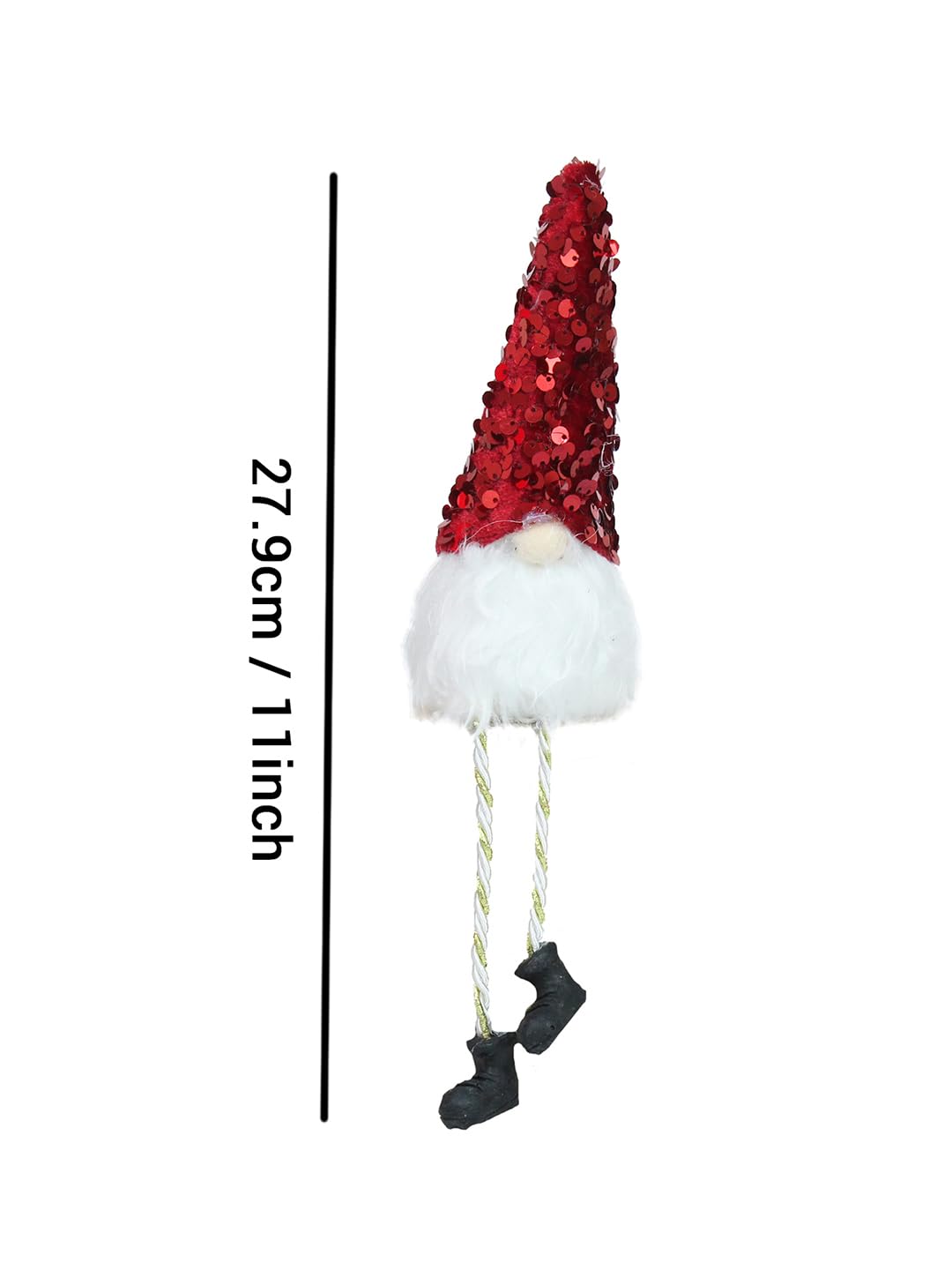 TIED RIBBONS Set of 2 Christmas Decorations Items for Home Santa Claus Led Lights Snowman for Tree Wall Door Hanging Dining Table Indoor Outdoor Ornaments Xmas Showpiece Gifts – view 4