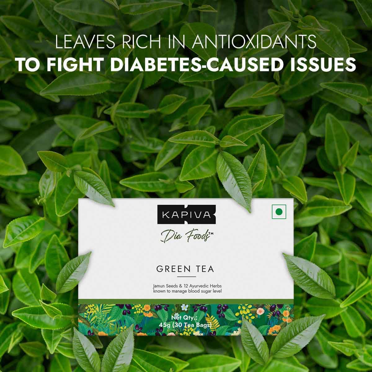 Kapiva Dia Foods Green Tea for Blood Sugar Care – view 2