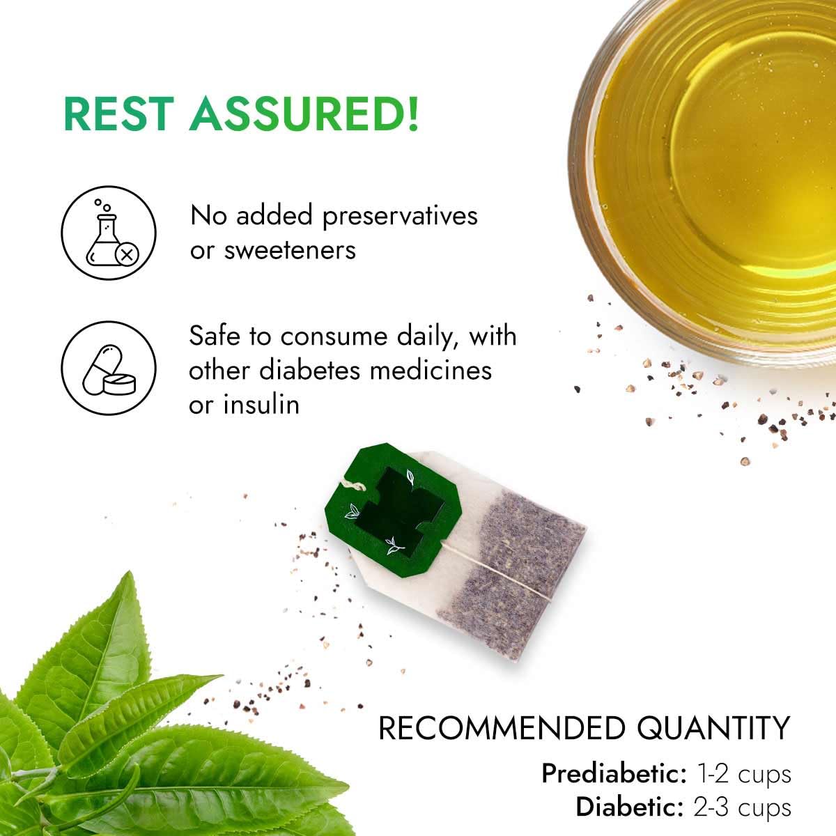 Kapiva Dia Foods Green Tea for Blood Sugar Care – view 7