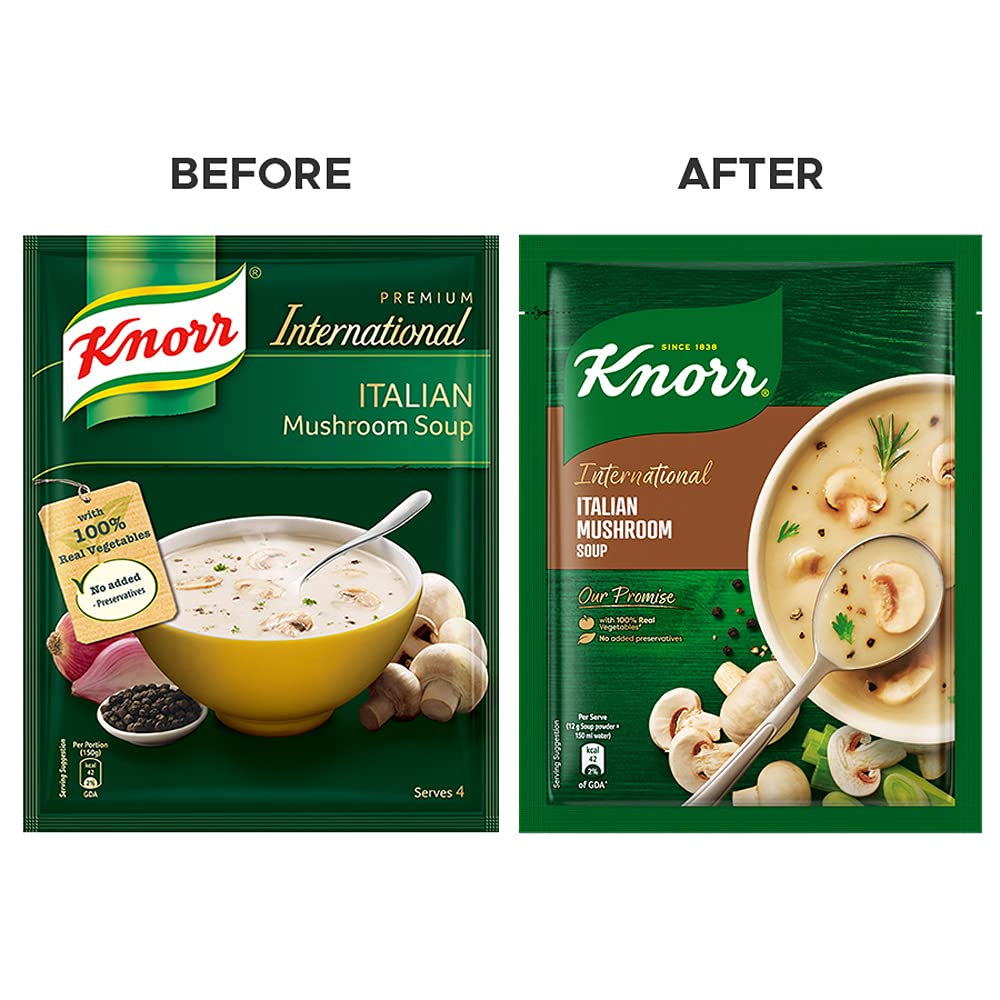 Knorr International Italian Mushroom Soup Pouch, 46g / 48g (Weight Many Vary) – view 5