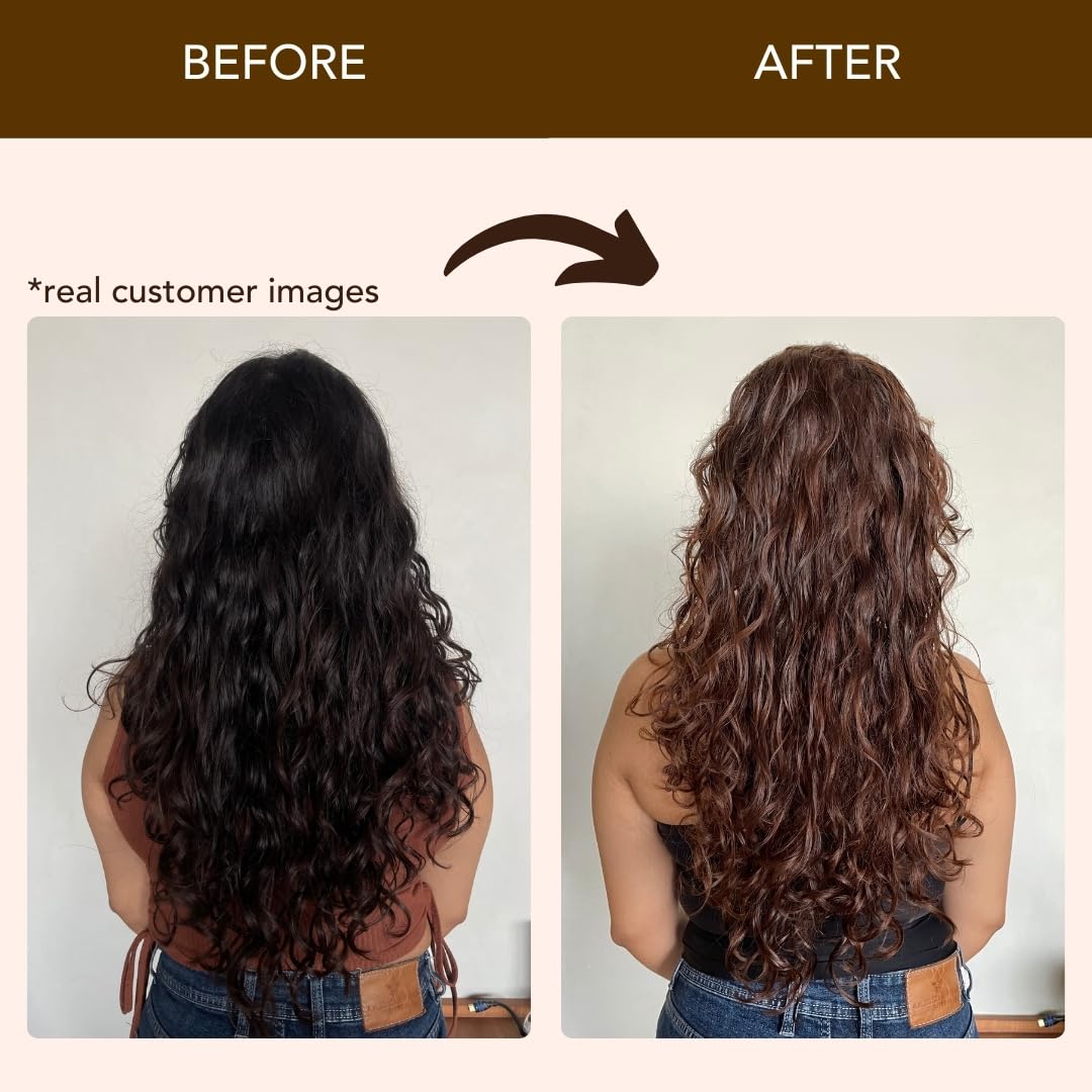 Paradyes No Bleach Hazel Brown Glossy Hair Tint, Ammonia-Free Formula for Natural Black Hair, Visible on Natural Black Hair, Enriched with Herbal Extracts, Includes Anti-Fade Conditioner for Long-Lasting Shine, 5 Light Brown – view 3