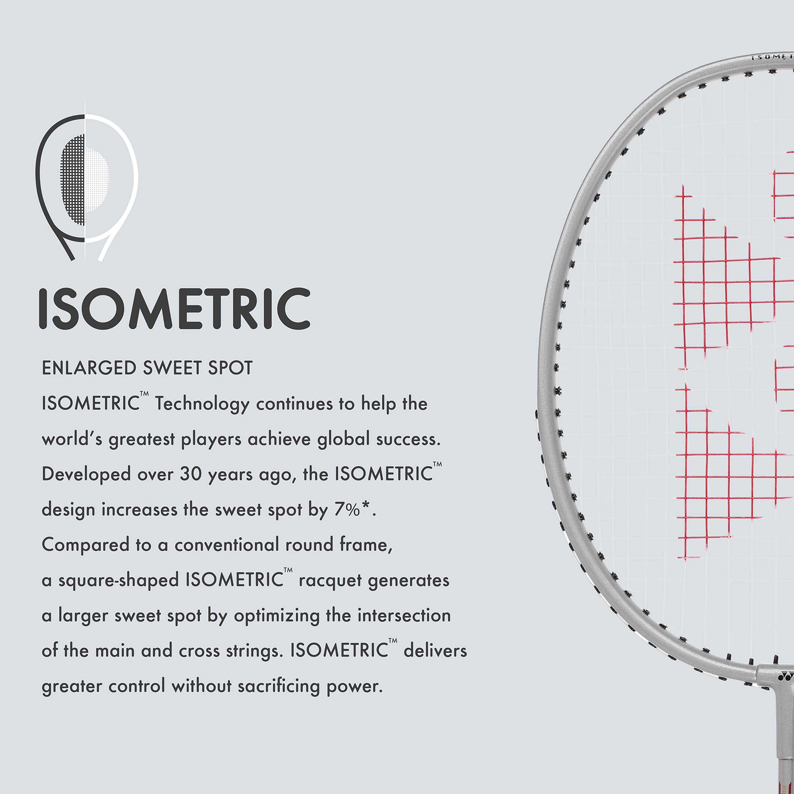YONEX GR 303i Aluminium Strung Badminton Racket with Full Racket Cover (Silver) – view 5