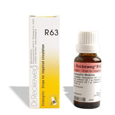 Dr Reckeweg R 63 impaired circulation 22 ml bottle front