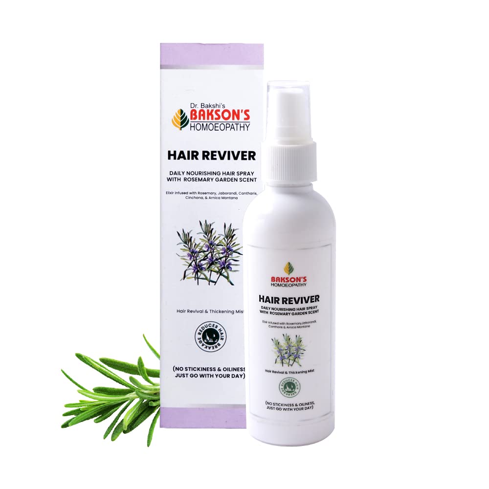 Front view of Bakson Hair Reviver Mist 100 ml bottle