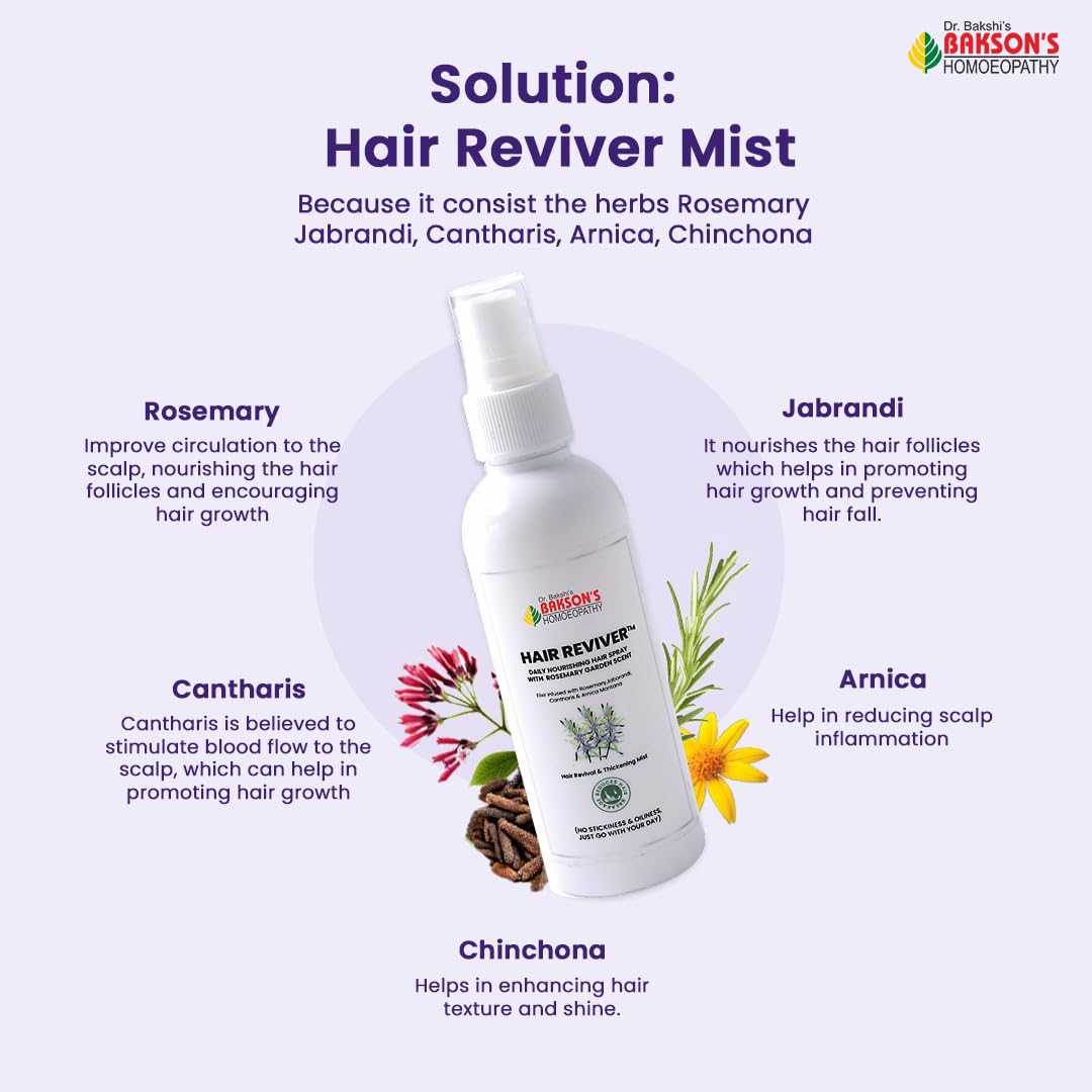 Dr. Bakshi's BAKSON'S HOMOEOPATHY Bakson'S Hair Reviver-100 Ml, 130 Grams – view 2