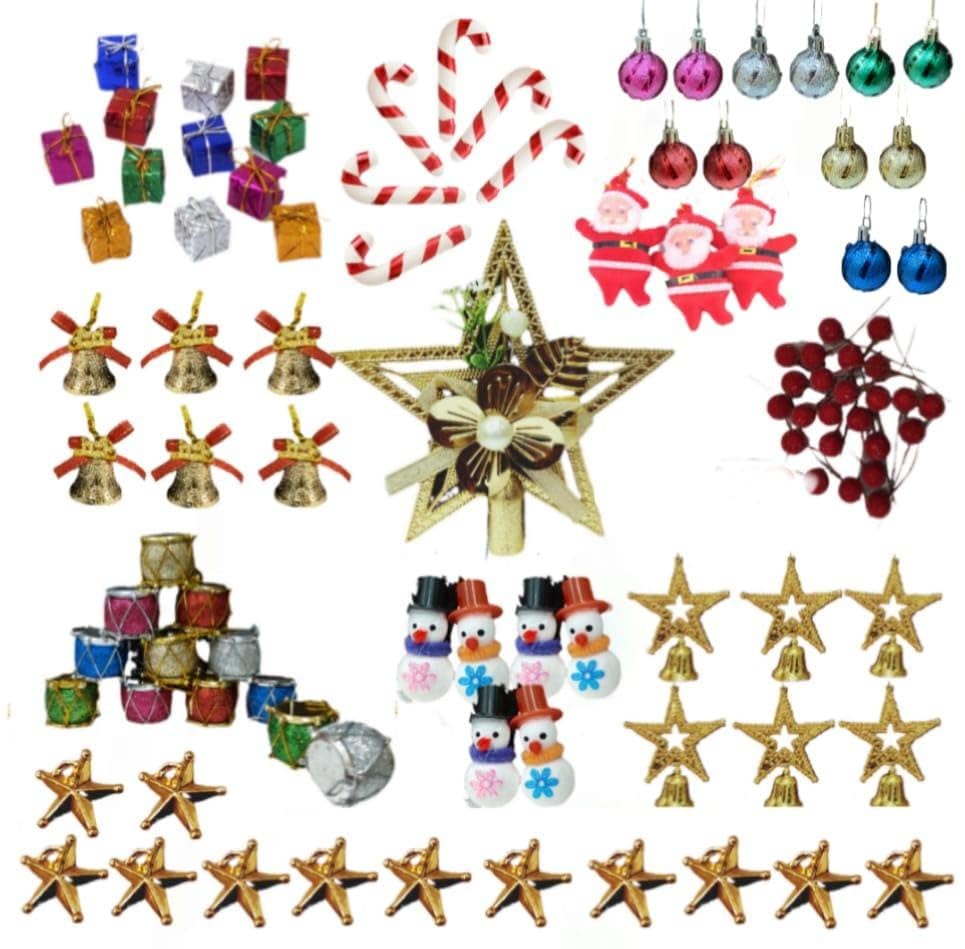100 Pcs Christmas Tree Decoration Ornaments Set – view 1