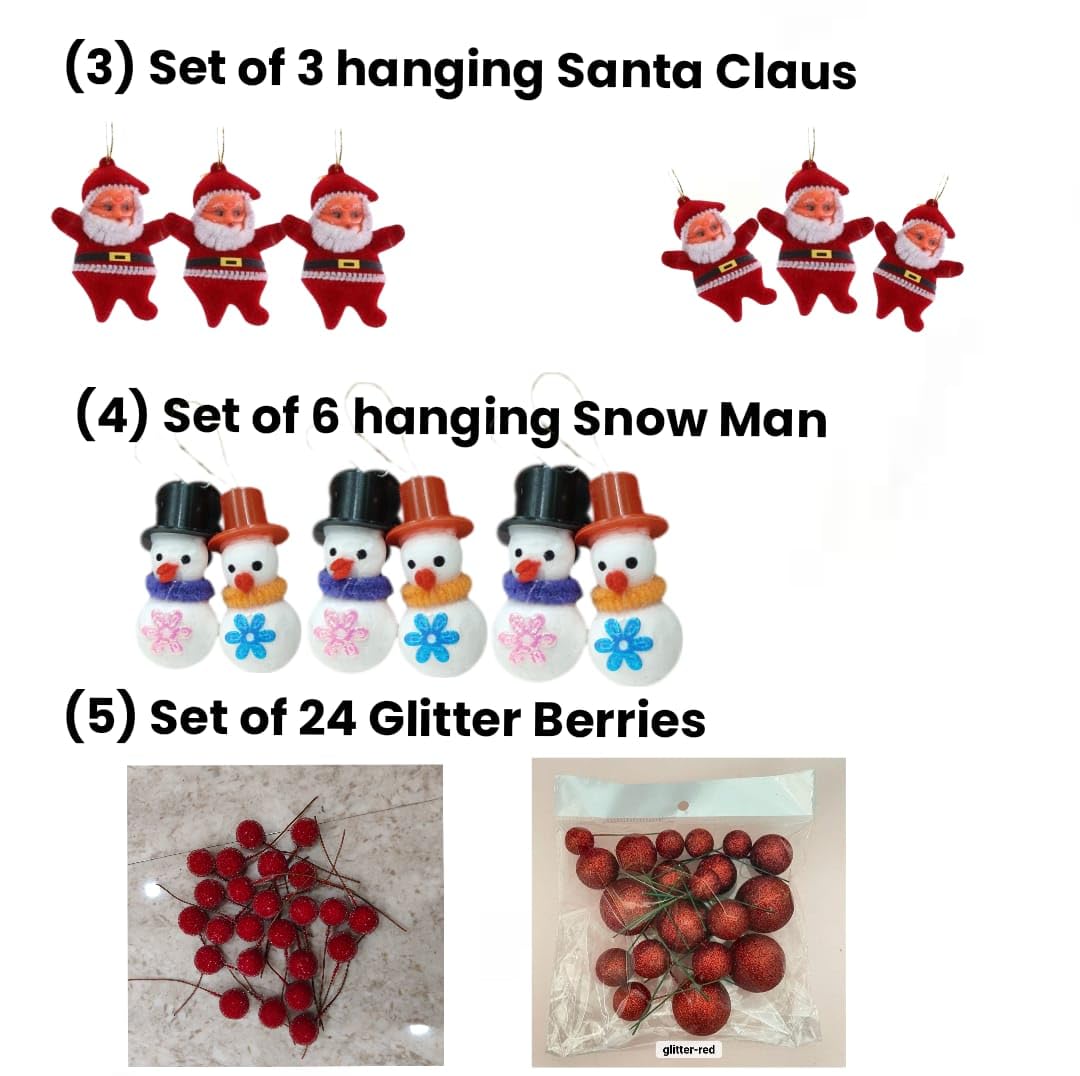 100 Pcs Christmas Tree Decoration Ornaments Set – view 4