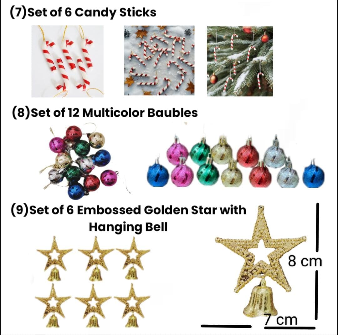 100 Pcs Christmas Tree Decoration Ornaments Set – view 6