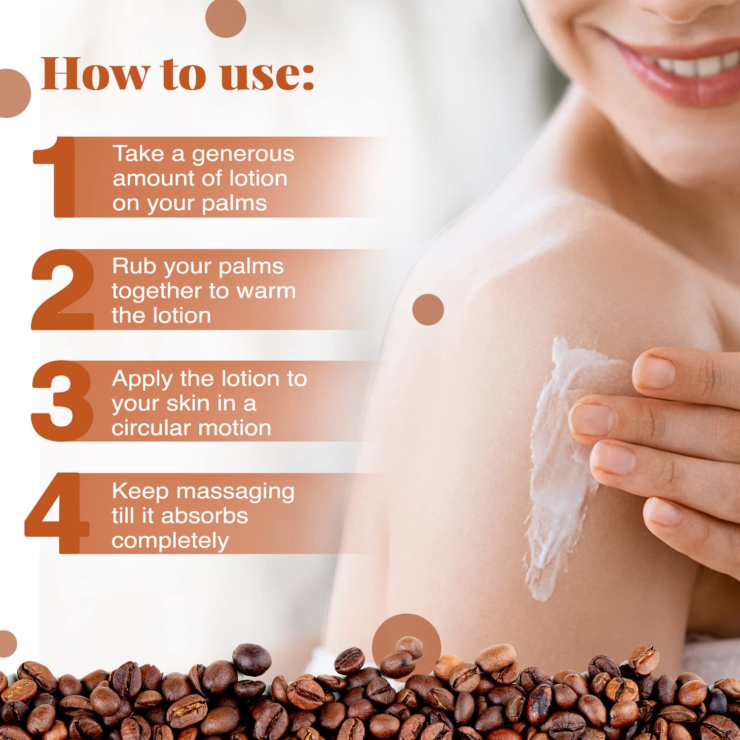 NutriGlow NATURAL'S Raw Irish Coffee Body Lotion to Treat Dull Skin, Lightweight (100 g) – view 4