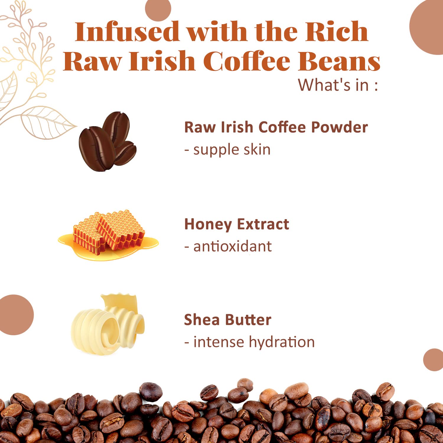 NutriGlow NATURAL'S Raw Irish Coffee Body Lotion to Treat Dull Skin, Lightweight (100 g) – view 5